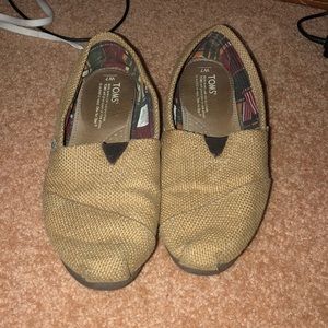 Women’s Burlap Toms Size 7